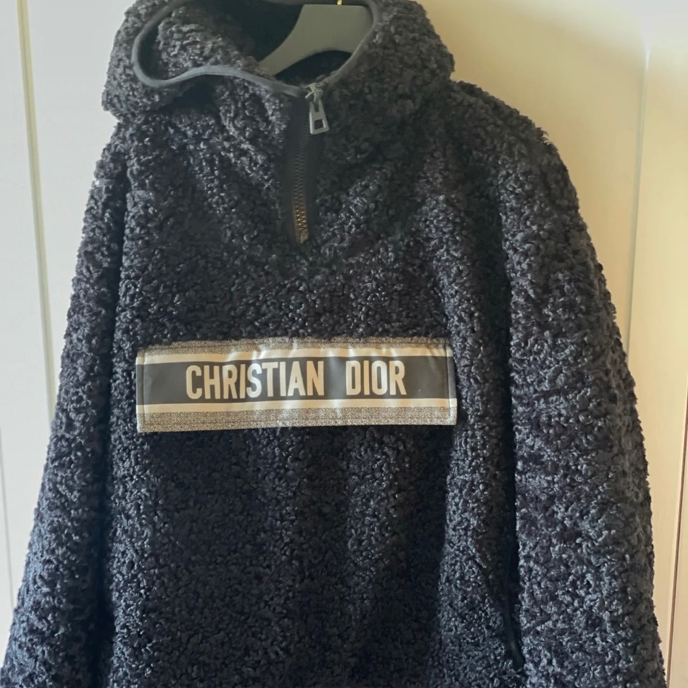 Christian Dior FAUX FUR COAT Hoodie